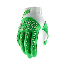 100% Airmatic silver/fluo lime Handschuhe
