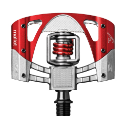 Crankbrothers Mallet 3 raw/red Pedale