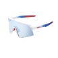 Preview: 100% S3 TotalEnergies Team Matte White/Metallic Blue-HiPER Blue Multilayer Brille