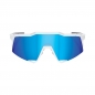 Preview: 100% Speedcraft Tall Matte White-HiPER Blue Brille