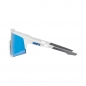 Preview: 100% Speedcraft Tall Matte White-HiPER Blue Brille