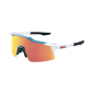 Preview: 100% Speedcraft SL BORA - hansgrohe Team Gloss Metallic/Matte White HiPER® Red Multilayer Brille