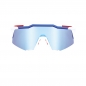 Preview: 100% Speedcraft TotalEnergies Team Matte White/Metallic Blue-HiPER Blue Multilayer Brille