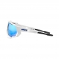 Preview: 100% Speedtrap Matte White-HiPER Blue Brille