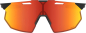 Preview: 100% HYPERCRAFT SQ Soft Tact Black - HiPER Red Multilayer Brille