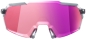 Preview: 100% KORBIN Polished Translucent Grey - Purple Multilayer Brille