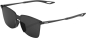 Preview: 100% Legere Square Brille Polished Black - Smoke Lens Brille