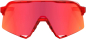 Preview: 100% S3 Gloss Translucent Red - Hiper Red Mirror Brille