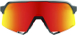 Preview: 100% S3 Matte Gunmetal - HiPER Blue Multilayer Mirror Brille