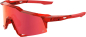 Preview: 100% Speedcraft Gloss Translucent Red - Hiper Red Mirror Lens Brille