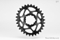 Preview: absolute Black Sram Oval Boost 3mm Offset Spiederless 30 Zähne black Kettenblatt