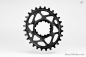 Preview: absolute Black Sram Oval Boost 3mm Offset Spiederless 28 Zähne black Kettenblatt