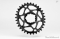 Preview: absolute Black Sram Oval Boost 3mm Offset Spiederless 32 Zähne black Kettenblatt