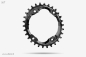 Preview: absolute Black Oval Shimano XTR M9000/9020 30 Zähne black Kettenblatt