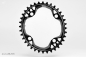 Preview: absolute Black Oval 104 BCD Shimano/Sram/Race Face/FSA/E13 36 Zähne black Kettenblatt