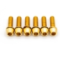 Preview: Better Bolts Deity Copperhead Vorbau M6x19mm Titan Schrauben-Kit gold