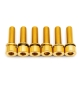 Preview: Better Bolts Industry Nine Vorbau M5x17mm Titan Schrauben-Kit gold