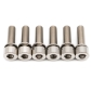 Preview: Better Bolts Industry Nine Vorbau M5x17mm Titan Schrauben-Kit silver
