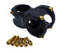 Preview: Better Bolts Race Face Aeffect R Vorbau M5x18mm/M6x20mm Titan Schrauben-Kit gold