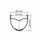 Preview: DT Swiss GR 1600 SPLINE® 25 650B Disc 12x100mm Laufrad vorne