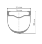 Preview: DT Swiss GRC 1100 DICUT 30 12x100mm Laufrad vorne