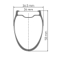 Preview: DT Swiss GRC 1400 DICUT 50 12x142mm Shimano Micro Spline Laufrad hinten