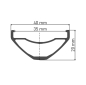 Preview: DT Swiss H 1900 SPLINE® 35 27.5" 12 x 148mm 6-Loch Shimano Micro Spline Laufrad hinten