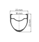 Preview: DT Swiss P 1800 SPLINE 23 Shimano 9/10/11/12/Sram 9/10/11 Laufrad hinten