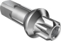 Preview: DT Swiss Squorx Pro Head Pro Lock Messing Nippel 2.0/15mm silber