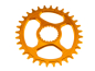 Preview: Garbaruk Shimano XTR M9100/XT M8100/SLX M7100/Deore M6100 Oval 30 Zähne orange Kettenblatt