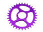 Preview: Garbaruk Shimano XTR M9100/XT M8100/SLX M7100/Deore M6100 Oval 30 Zähne purple Kettenblatt