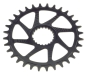 Preview: Garbaruk Shimano XT M8100/8120 SLX M7100/7120 Deore M6100 Round 32 Zähne black Kettenblatt