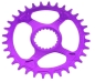 Preview: Garbaruk Shimano XTR M9100/XT M8100/SLX M7100/Deore M6100 Round 34 Zähne violet Kettenblatt