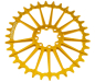 Preview: Garbaruk Sram Eagle/Eagle T-Type 8-bolt Oval Boost 30 Zähne gold Kettenblatt