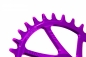 Preview: Garbaruk Sram GXP/DUB Oval Boost 32 Zähne purple Kettenblatt