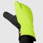 Preview: GripGrab Nordic 2 Windproof Deep Winter Lobster Gloves yello hi-vis