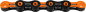 Preview: KMC DLC11 schwarz/orange Kette
