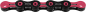 Preview: KMC DLC11 schwarz/pink Kette