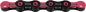 Preview: KMC DLC11 schwarz/pink Kette