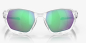 Preview: Oakley Plazma Matte Clear/Prizm Road Jade Brille