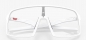 Preview: Oakley Sutro Matte White/Clear Black Iridum Photochromic Brille