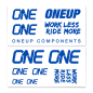 Preview: OneUp Components Decal Kit blue