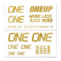 Preview: OneUp Components Decal Kit gold