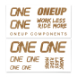 Preview: OneUp Components Decal Kit matte bronze