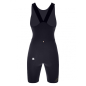 Preview: Santini Damen Unico kurze Trägerhosen schwarz