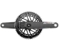 Preview: Sram Force AXS E1 DUB 2x12 48-35 170mm black/iridescent Kurbelgarnitur