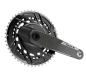 Preview: Sram Force AXS E1 Powermeter DUB 2x12 46-33 170mm black/iridescent Kurbelgarnitur