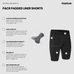 GripGrab PACR Padded Liner Short black