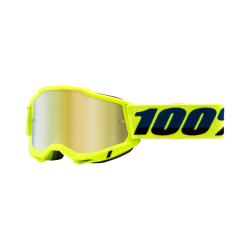100% Accuri 2 Fluo-Yellow Mirror Gold Goggles