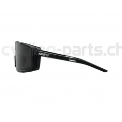 100% Eastcraft Matte Black-Smoke Brille